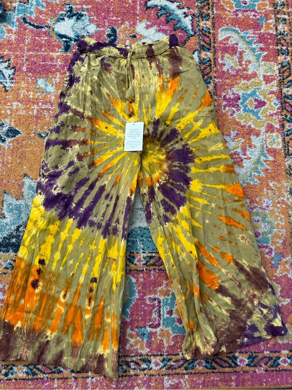 Rising international tie dye pants
